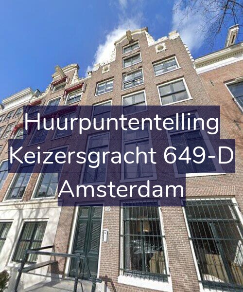 Foto gevel Huurpuntentelling voor Keizersgracht 649-D, Amsterdam