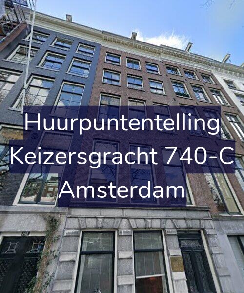 Foto gevel Huurpuntentelling voor Keizersgracht 740-C, Amsterdam
