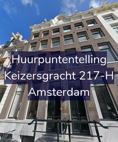 Foto gevel Huurpuntentelling voor Keizersgracht 217-H, Amsterdam