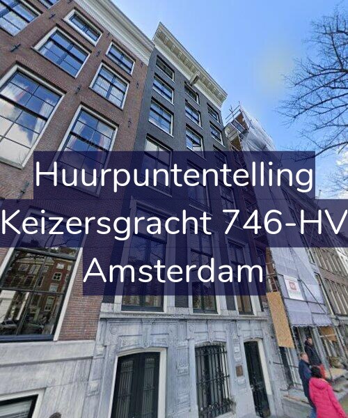 Foto gevel Huurpuntentelling voor Keizersgracht 746-HV, Amsterdam