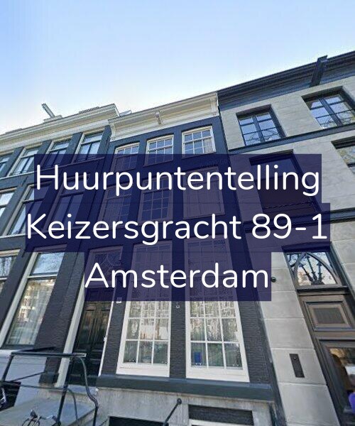 Foto gevel Huurpuntentelling voor Keizersgracht 89-1, Amsterdam