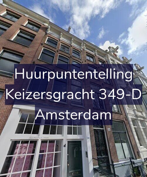Foto gevel Huurpuntentelling voor Keizersgracht 349-D, Amsterdam