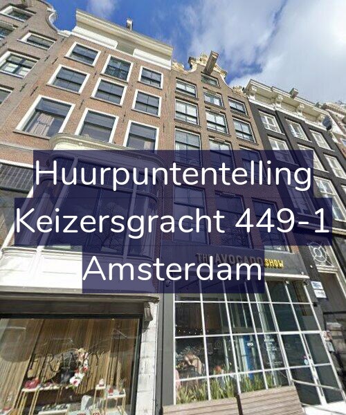 Foto gevel Huurpuntentelling voor Keizersgracht 449-1, Amsterdam