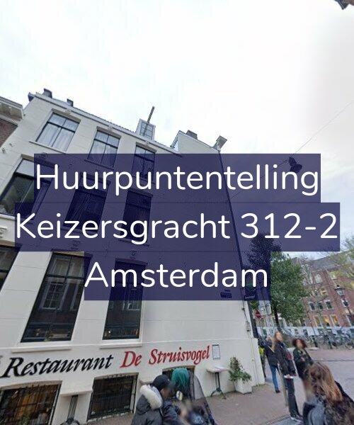 Foto gevel Huurpuntentelling voor Keizersgracht 312-2, Amsterdam