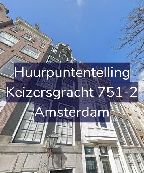Foto gevel Huurpuntentelling voor Keizersgracht 751-2, Amsterdam
