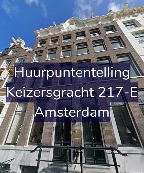 Foto gevel Huurpuntentelling voor Keizersgracht 217-E, Amsterdam