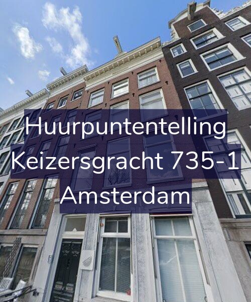 Foto gevel Huurpuntentelling voor Keizersgracht 735-1, Amsterdam