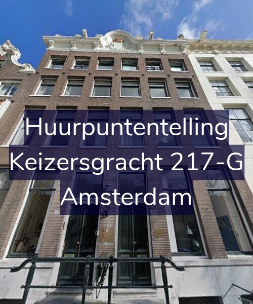 Foto gevel Huurpuntentelling voor Keizersgracht 217-G, Amsterdam