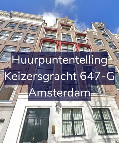 Foto gevel Huurpuntentelling voor Keizersgracht 647-G, Amsterdam