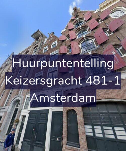 Foto gevel Huurpuntentelling voor Keizersgracht 481-1, Amsterdam