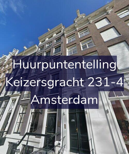 Foto gevel Huurpuntentelling voor Keizersgracht 231-4, Amsterdam