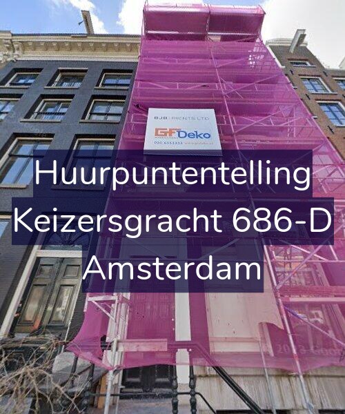 Foto gevel Huurpuntentelling voor Keizersgracht 686-D, Amsterdam