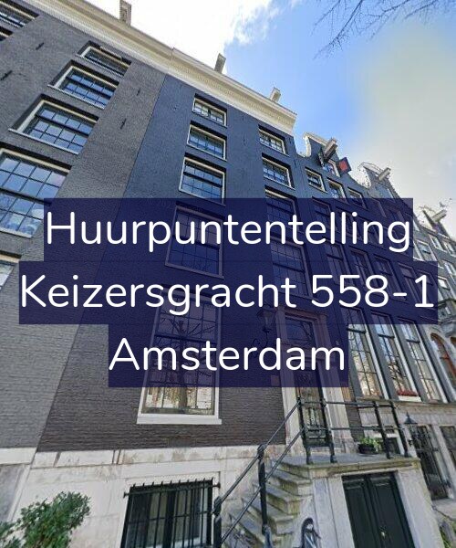 Foto gevel Huurpuntentelling voor Keizersgracht 558-1, Amsterdam