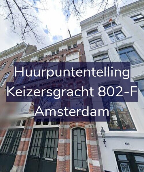 Foto gevel Huurpuntentelling voor Keizersgracht 802-F, Amsterdam