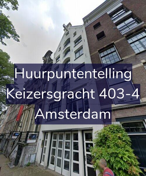 Foto gevel Huurpuntentelling voor Keizersgracht 403-4, Amsterdam