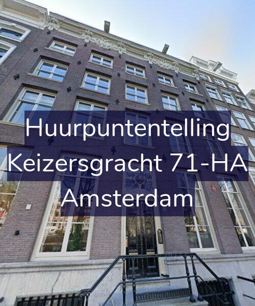 Foto gevel Huurpuntentelling voor Keizersgracht 71-HA, Amsterdam