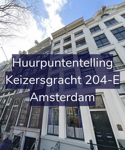 Foto gevel Huurpuntentelling voor Keizersgracht 204-E, Amsterdam