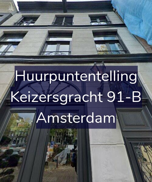 Foto gevel Huurpuntentelling voor Keizersgracht 91-B, Amsterdam