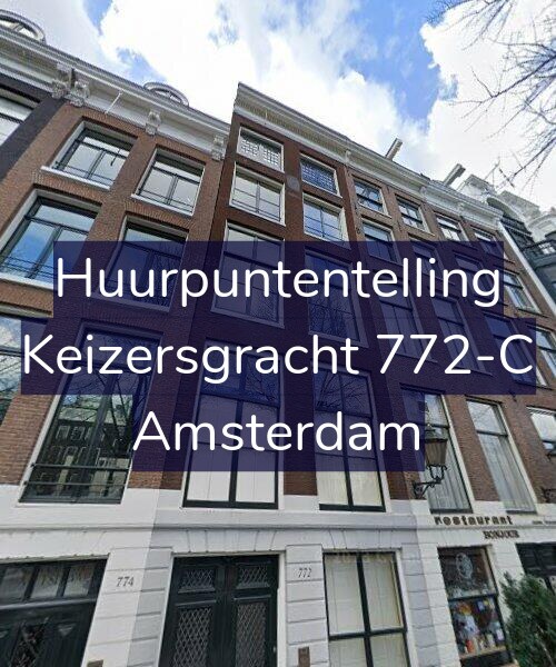 Foto gevel Huurpuntentelling voor Keizersgracht 772-C, Amsterdam