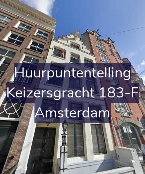 Foto gevel Huurpuntentelling voor Keizersgracht 183-F, Amsterdam