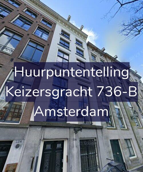 Foto gevel Huurpuntentelling voor Keizersgracht 736-B, Amsterdam