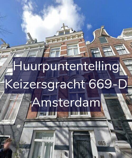 Foto gevel Huurpuntentelling voor Keizersgracht 669-D, Amsterdam