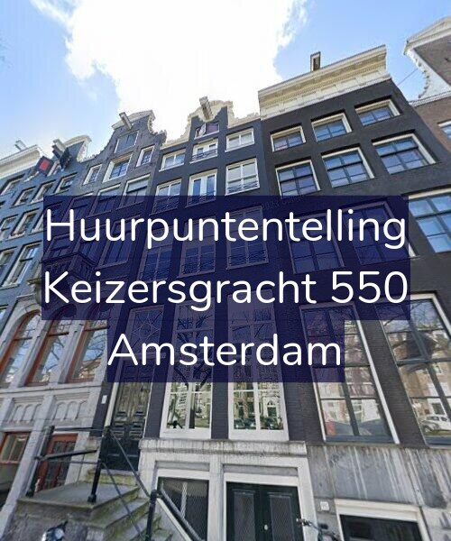 Foto gevel Huurpuntentelling voor Keizersgracht 550, Amsterdam