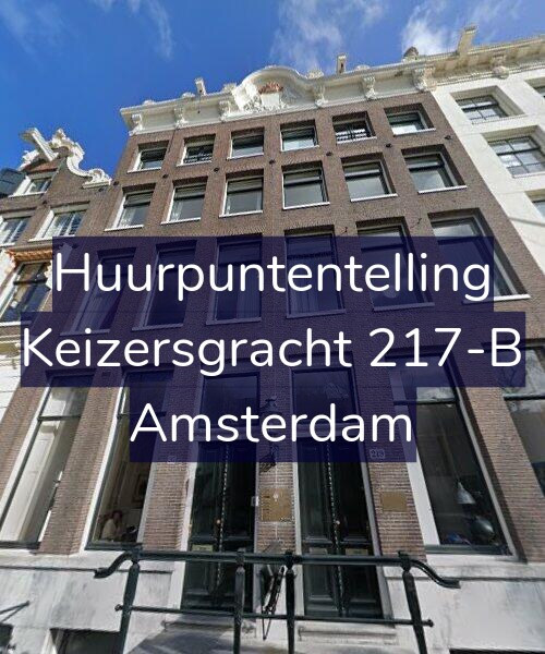 Foto gevel Huurpuntentelling voor Keizersgracht 217-B, Amsterdam