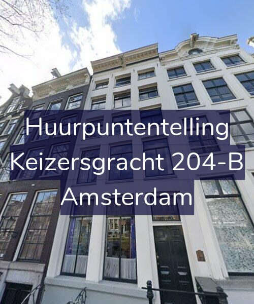 Foto gevel Huurpuntentelling voor Keizersgracht 204-B, Amsterdam