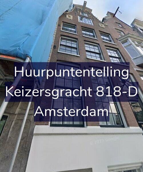 Foto gevel Huurpuntentelling voor Keizersgracht 818-D, Amsterdam