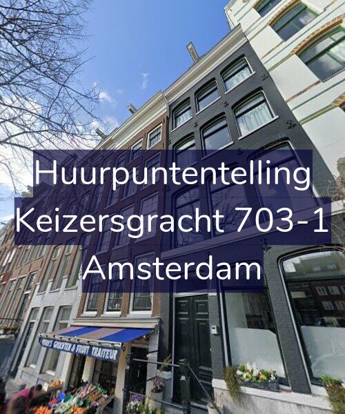 Foto gevel Huurpuntentelling voor Keizersgracht 703-1, Amsterdam
