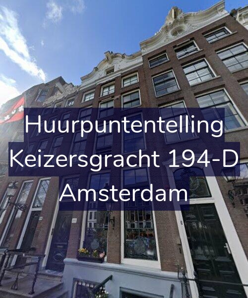 Foto gevel Huurpuntentelling voor Keizersgracht 194-D, Amsterdam