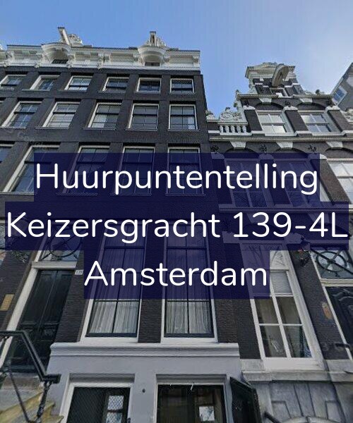 Foto gevel Huurpuntentelling voor Keizersgracht 139-4L, Amsterdam