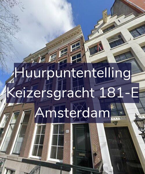 Foto gevel Huurpuntentelling voor Keizersgracht 181-E, Amsterdam