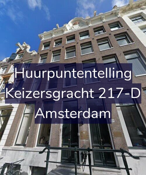 Foto gevel Huurpuntentelling voor Keizersgracht 217-D, Amsterdam