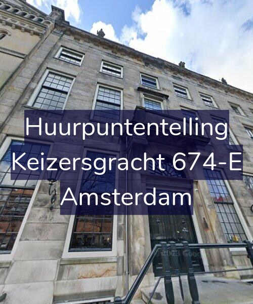 Foto gevel Huurpuntentelling voor Keizersgracht 674-E, Amsterdam
