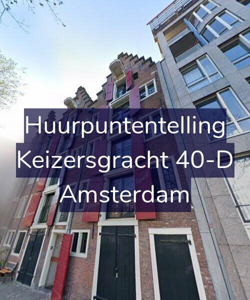 Foto gevel Huurpuntentelling voor Keizersgracht 40-D, Amsterdam
