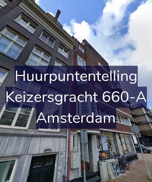 Foto gevel Huurpuntentelling voor Keizersgracht 660-A, Amsterdam
