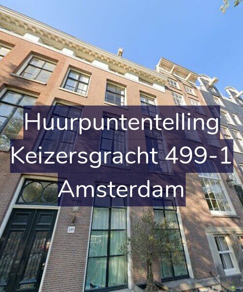 Foto gevel Huurpuntentelling voor Keizersgracht 499-1, Amsterdam