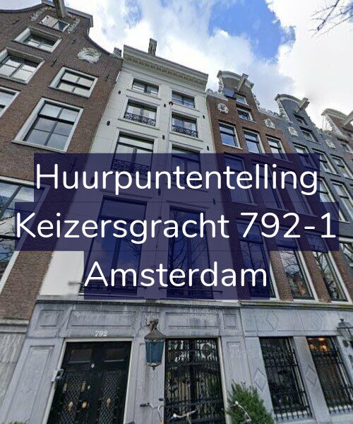 Foto gevel Huurpuntentelling voor Keizersgracht 792-1, Amsterdam