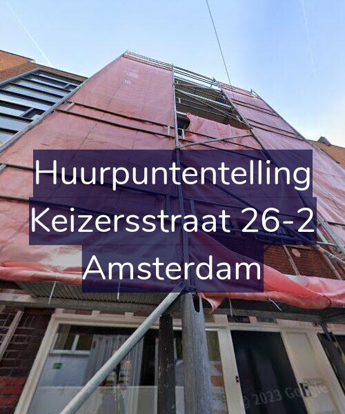Foto gevel Huurpuntentelling voor Keizersstraat 26-2, Amsterdam