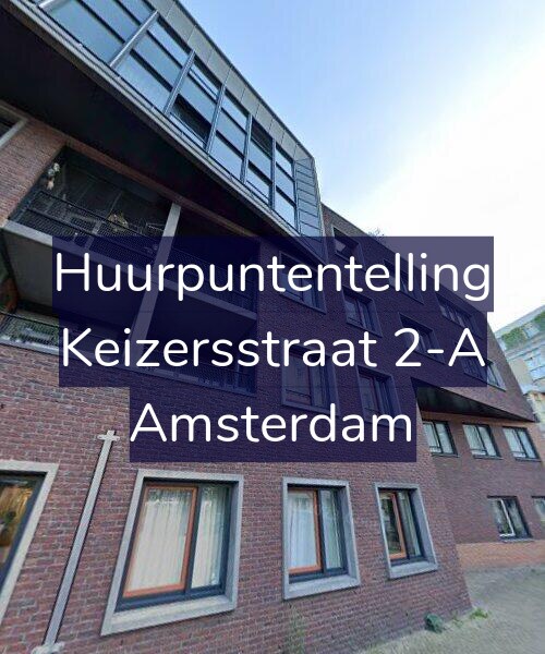 Foto gevel Huurpuntentelling voor Keizersstraat 2-A, Amsterdam