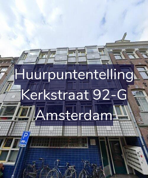 Foto gevel Huurpuntentelling voor Kerkstraat 92-G, Amsterdam