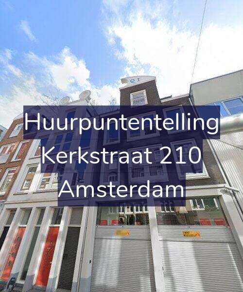 Foto gevel Huurpuntentelling voor Kerkstraat 210, Amsterdam