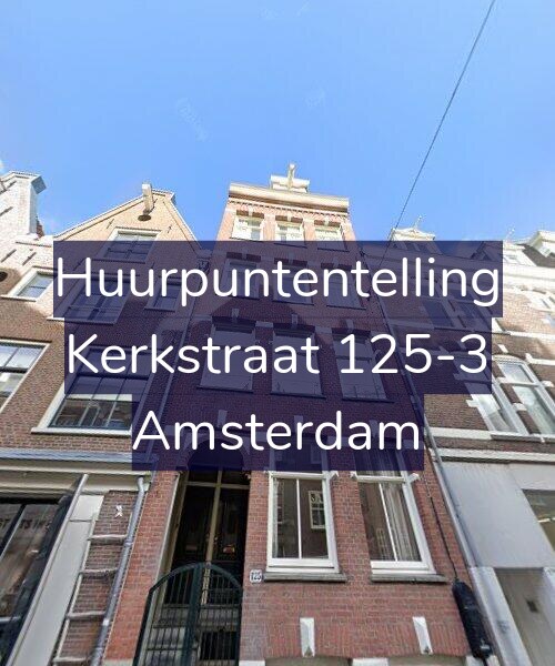 Foto gevel Huurpuntentelling voor Kerkstraat 125-3, Amsterdam
