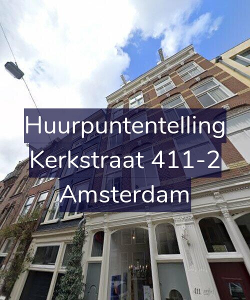 Foto gevel Huurpuntentelling voor Kerkstraat 411-2, Amsterdam