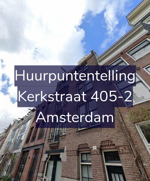 Foto gevel Huurpuntentelling voor Kerkstraat 405-2, Amsterdam