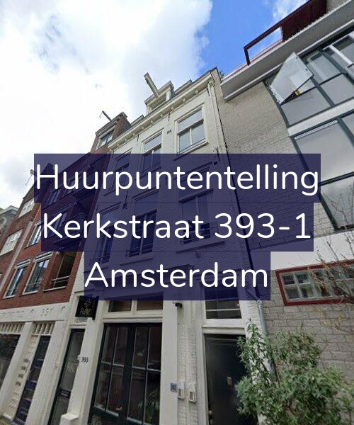 Foto gevel Huurpuntentelling voor Kerkstraat 393-1, Amsterdam