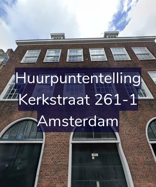 Foto gevel Huurpuntentelling voor Kerkstraat 261-1, Amsterdam