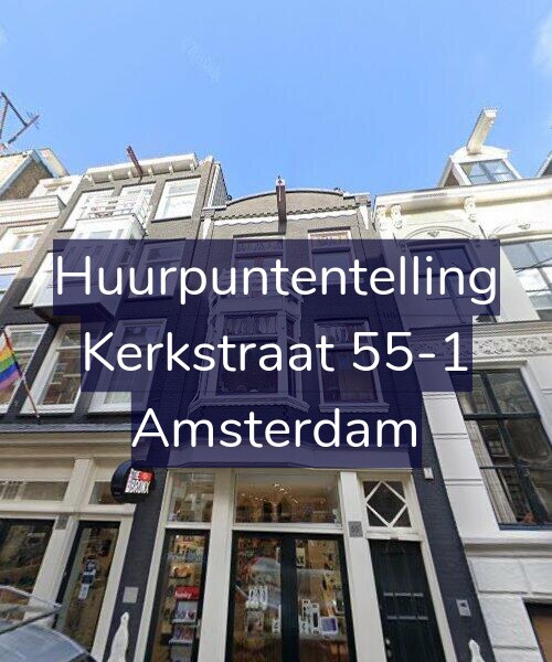 Foto gevel Huurpuntentelling voor Kerkstraat 55-1, Amsterdam